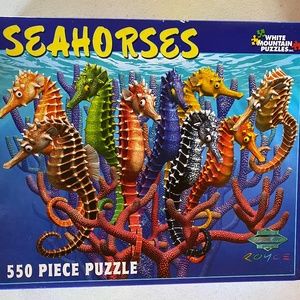 White Mountain Seahorses 550 Piece Puzzle